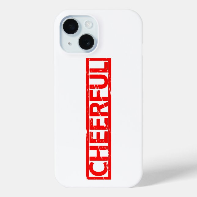 Fröhliche Briefmarke Case-Mate iPhone Hülle (Rückseite)