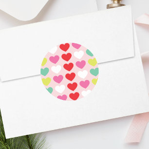 FRÖHLICHE bunte kühne WEIHNACHTEN Runder Aufkleber