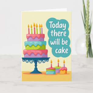 Fröhliche Cake-Art-Karte Karte