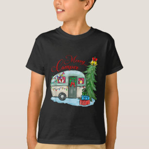 Fröhliche Camper Weihnachten Santa Camper Caming T T-Shirt