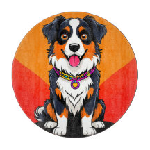 Fröhliche Cartoon-Hund-Illustration