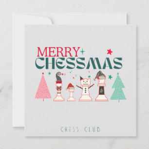 Fröhliche Chessmas-Tradition Feiertagskarte