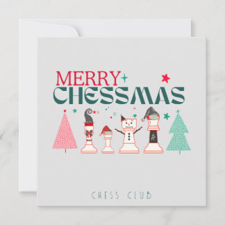 Fröhliche Chessmas-Tradition Feiertagskarte