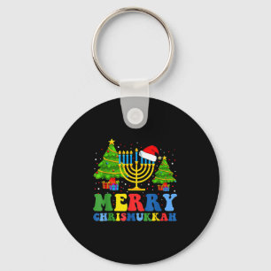 Fröhliche Chrismukkah 2024 Frohes Hanukkah Weihnac Schlüsselanhänger
