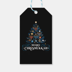 Fröhliche Chrismukkah jüdische Feiertage Chanukka Geschenkanhänger