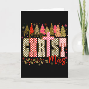 Fröhliche Christ Jesus Weihnachten Urlaub Christli Karte