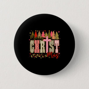 Fröhliche Christ Jesus Weihnachtsfeiertage Christl Button