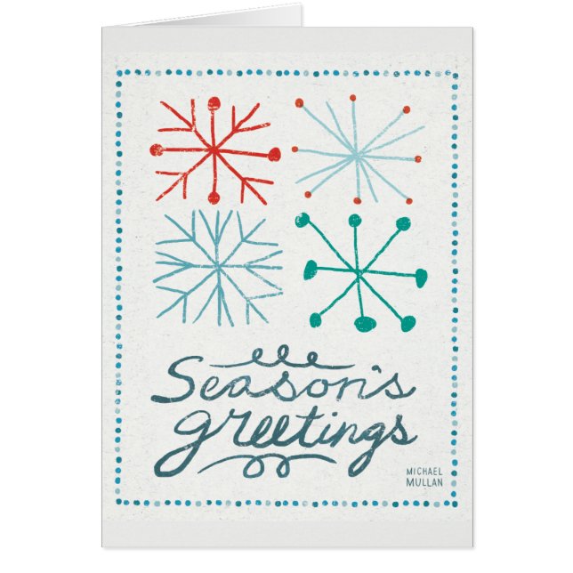 Fröhliche Christmastime Schneeflocken (Vorne)