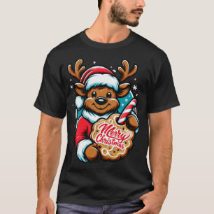 Fröhliche Christmoose Elch Weihnachten 2024 T-Shirt