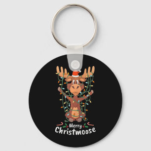 Fröhliche Christmoose Weihnachten Elch Xmas Baumli Schlüsselanhänger