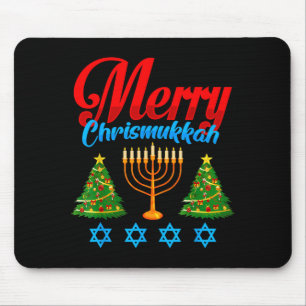 Fröhliche Christmukkah jüdische Weihnachten Chanuk Mousepad