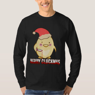 Fröhliche Cluckmas, lustiges Weihnachtsgebäck T-Shirt