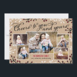 Fröhliche Collage Holiday Foto Card Feiertagskarte<br><div class="desc">Feiern Sie die Saison mit dieser modernen und stilvollen Urlaubskarte von Berry Berry Sweet. Besuchen Sie WWW.BERRYBERRYSWEET.COM für mehr unserer stilvollen Feriensammlungen.</div>