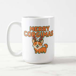 Fröhliche Corgimas Lustiges Corgi-Weihnachten-Hund Kaffeetasse