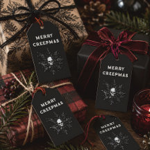Fröhliche Creepmas-Gothic-Schneeflocken-Weihnachte