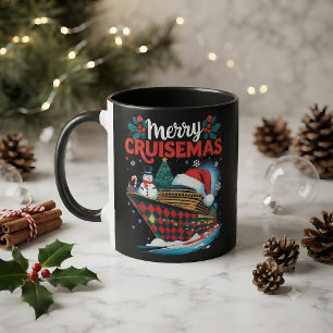 Fröhliche Cruisemas Lustige Familienweihnachten Tasse