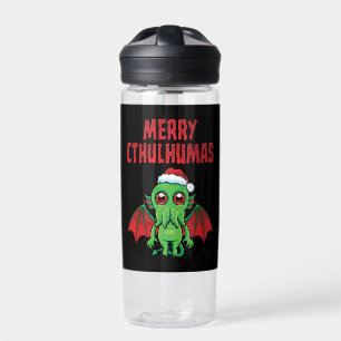 Fröhliche Cthulhmas Grüße Trinkflasche
