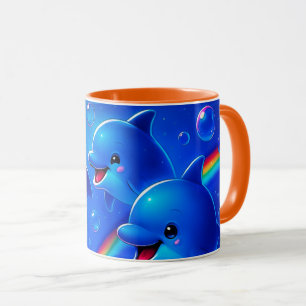 Fröhliche Delfine Tasse