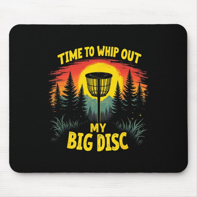 Fröhliche Disc Golf Für Spieler  Mousepad (Vorne)