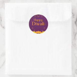 Fröhliche Diwali-Party Runder Aufkleber