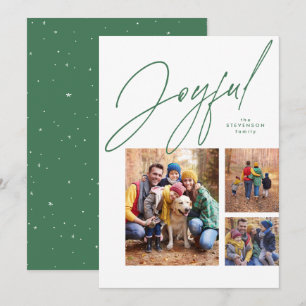 Fröhliche drei Foto grüne Familie Weihnachten Urla
