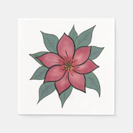 Fröhliche Elegante Blume Paper Napkins Serviette