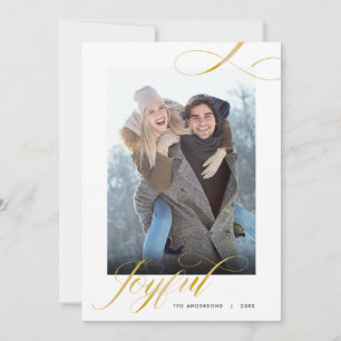 Fröhliche Elegante Schrift 2 Fotos Weihnachten