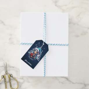 Fröhliche Elfe Geschenkanhänger