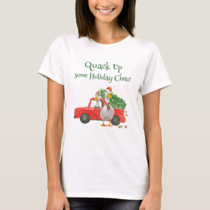 Fröhliche Enten quaken festliche Stimmung T-Shirt