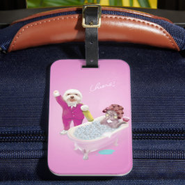 Fröhliche Entspannung Gepäckanhänger