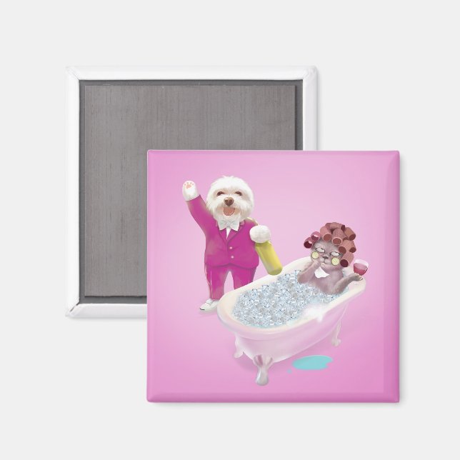 Fröhliche Entspannung Magnet (Vorderseite/Rückseite)