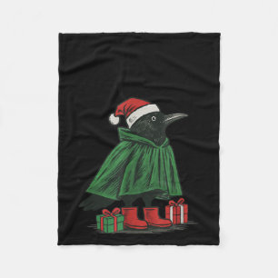 Fröhliche F-caw-f Lustige Weihnachten Schwarze Krä Fleecedecke
