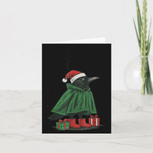 Fröhliche F-caw-f Lustiges Weihnachten Schwarze Kr Karte