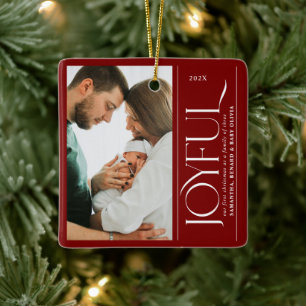 Fröhliche Familie zu Dritt Schwangerschaftsfoto Ke Keramikornament