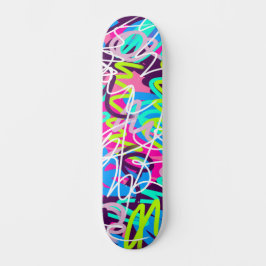 Fröhliche Farben Moderne Abstraktion  Skateboard