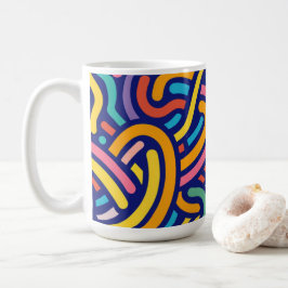 Fröhliche Farbpattern-Tasse Kaffeetasse