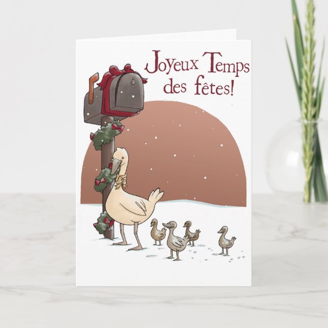 Fröhliche Feiertage Feiertagskarte (Vorderseite)