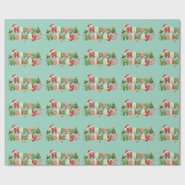 Fröhliche Feiertage Geschenkpapier