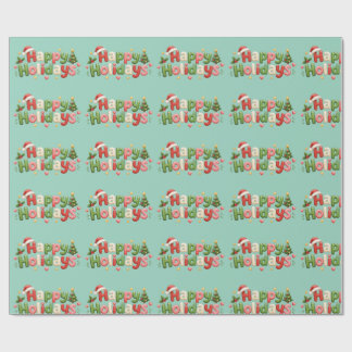 Fröhliche Feiertage Geschenkpapier