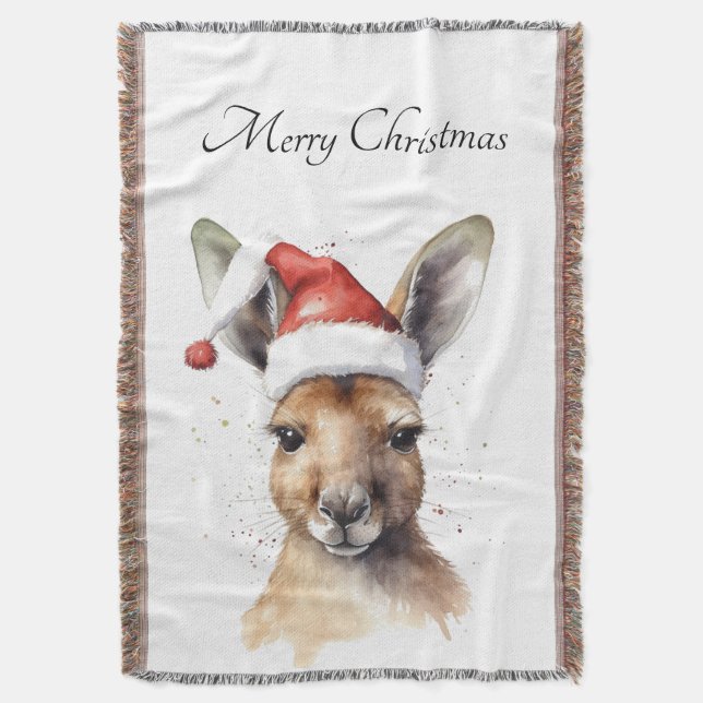 Fröhliche Feiertage, individuelles Weihnachts-Käng Decke (Vorderseite Vertikal)