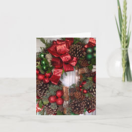 Fröhliche Feiertage Kranz Feiertagskarte