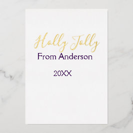 Fröhliche Feiertage Name Familie Jahr lila