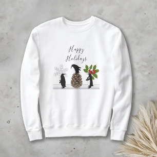 Fröhliche Feiertage Niedlicher Lustiger Weihnachts Sweatshirt