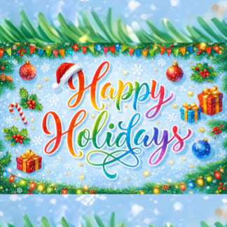 Fröhliche Feiertage Saisonales Grafikdesign Feiertagskarte