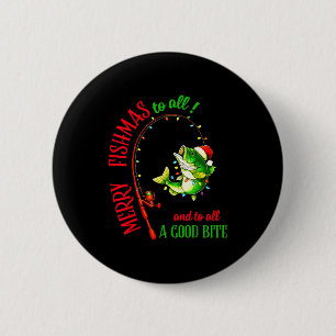 Fröhliche Fisch-Weihnachten an alle lustigen Fisch Button