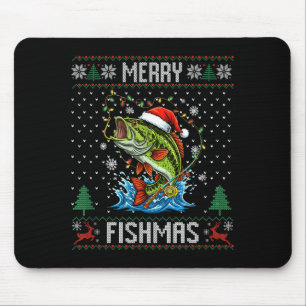 Fröhliche Fisch-Weihnachten B Fisch Angelus Weihna Mousepad