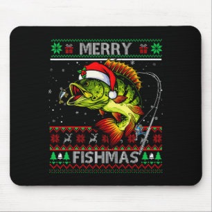 Fröhliche Fisch-Weihnachten B Fisch Angelus Weihna Mousepad