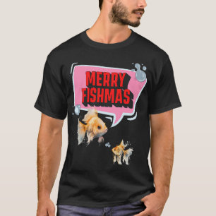 Fröhliche Fisch-Weihnachten Goldfisch Weihnachts-B T-Shirt