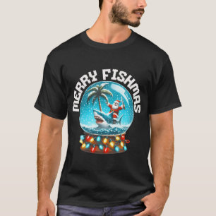 Fröhliche Fisch-Weihnachten Lustige Weihnachten T-Shirt