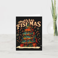 Fröhliche Fisch-Weihnachten Lustiges Angeln Weihna